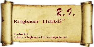 Ringbauer Ildikó névjegykártya