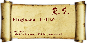 Ringbauer Ildikó névjegykártya